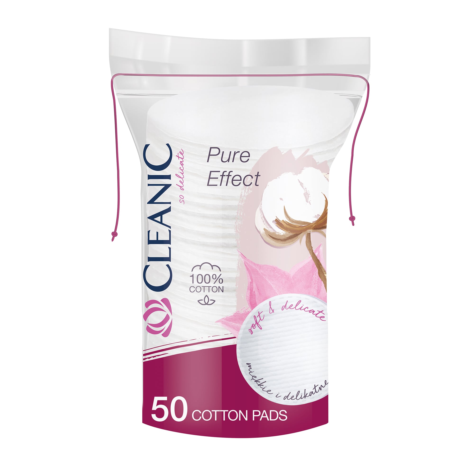 Ватні диски Cleanic Pure Effect, 50 шт