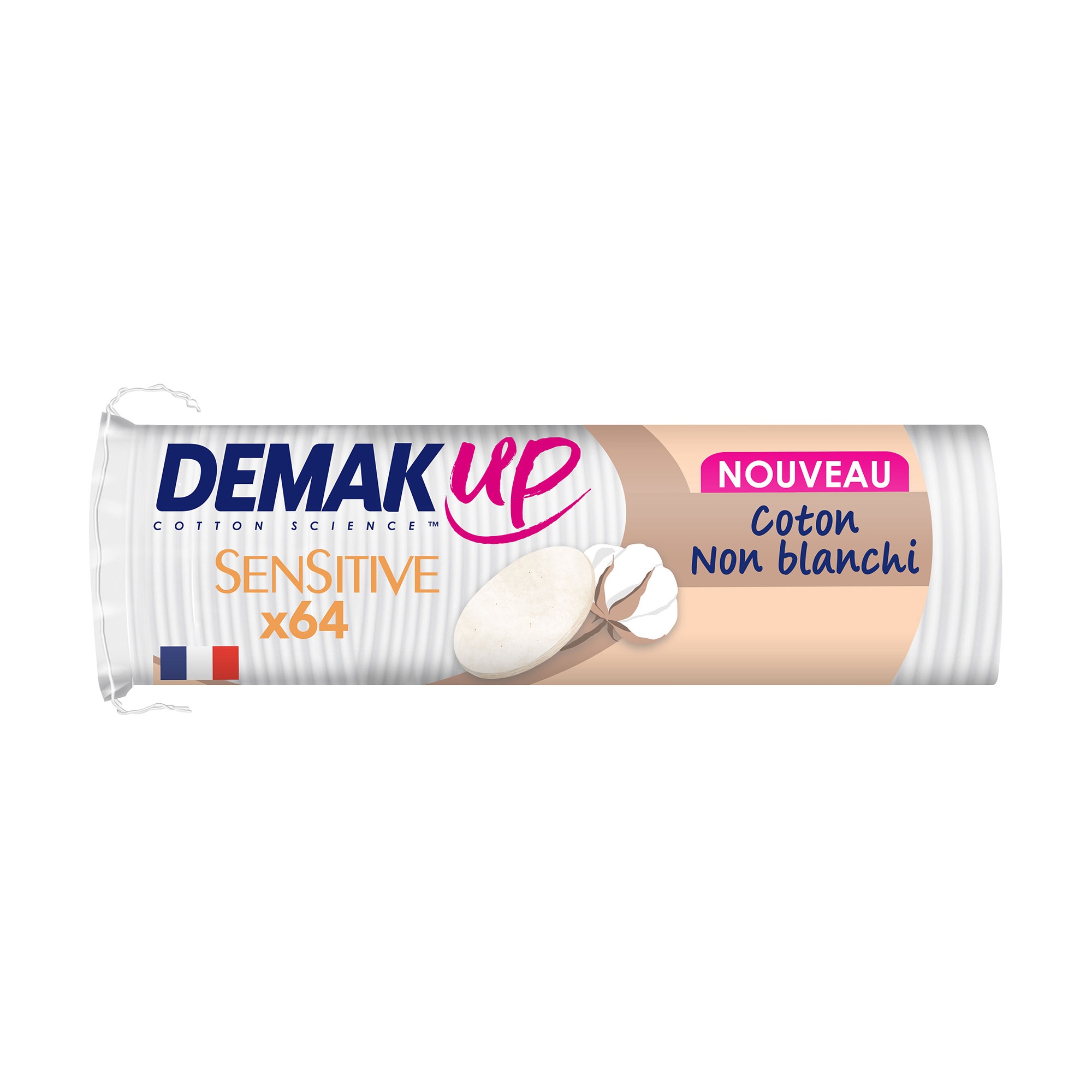 Ватні диски Demak Up Cotton Sensitive Round, 64 шт